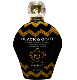 لوسیون تیره‌کننده سولاریوم پارامونت مدل Black & Gold